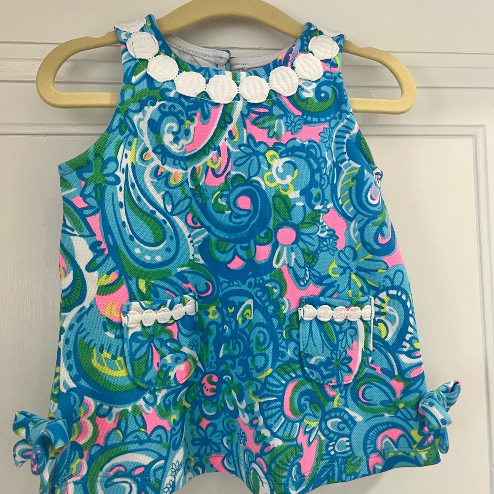 EUC Lilly Pulitzer 6-12 month dress with diaper cover